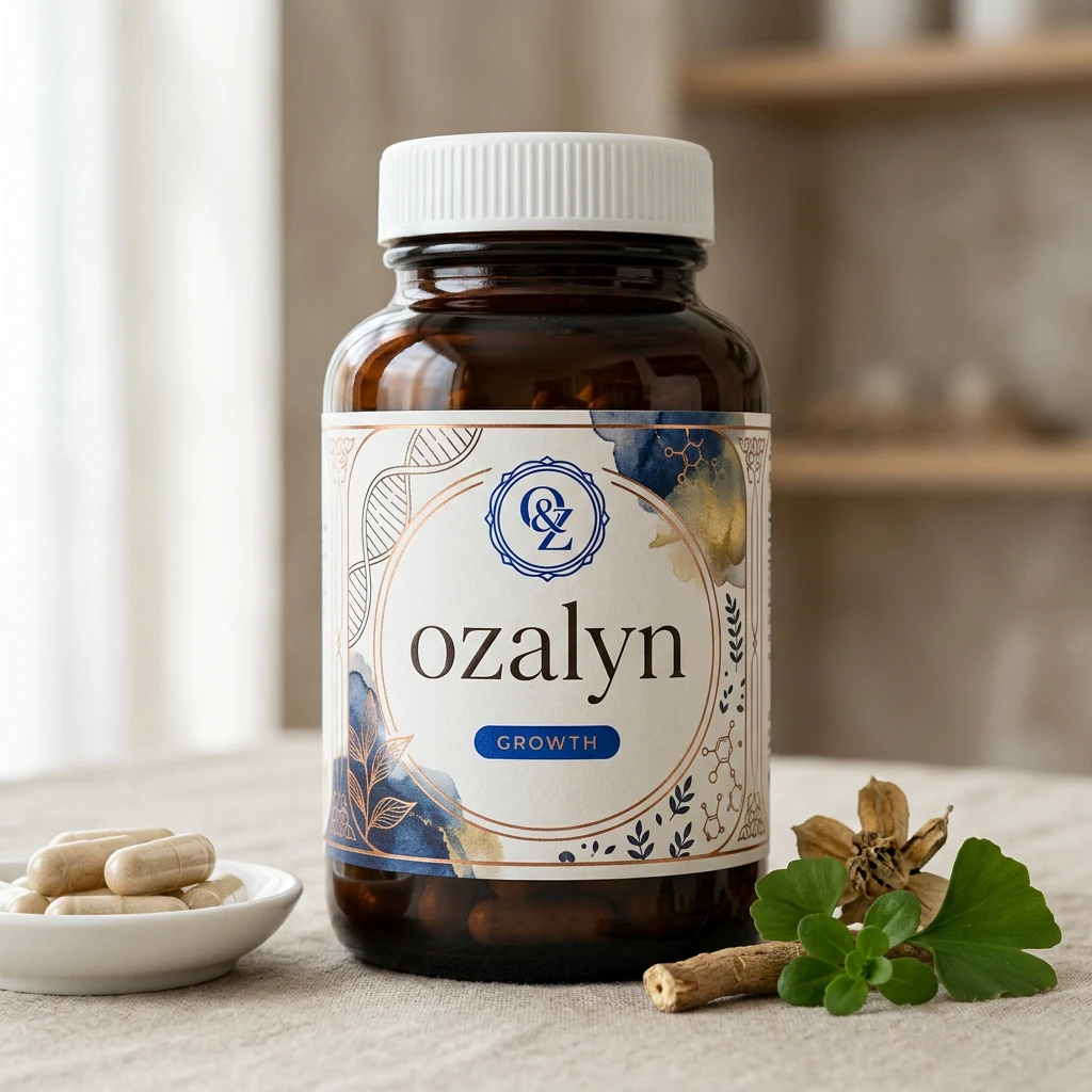 Ozalyn kasviuute-ravintolisäpurkki, tummanvioletti, 60 kapselia